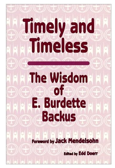 Image for Timely and Timeless : The Wisdom of E. Burdette Backus