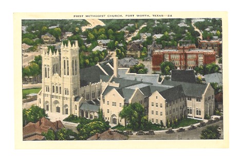 Image for First Methodist Church, Fort Worth, Texas :  Postcard, 1920s