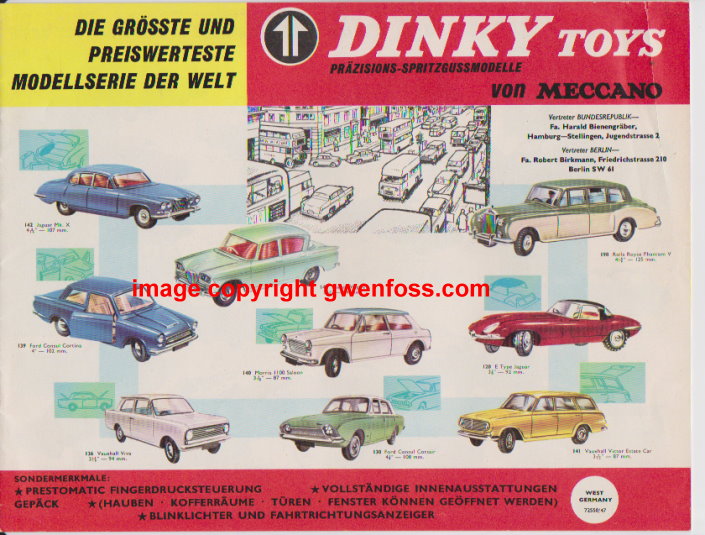 Image for Dinky Toys von Meccano :  Prazisions Spritzgussmodelle, West German Edition, 1964