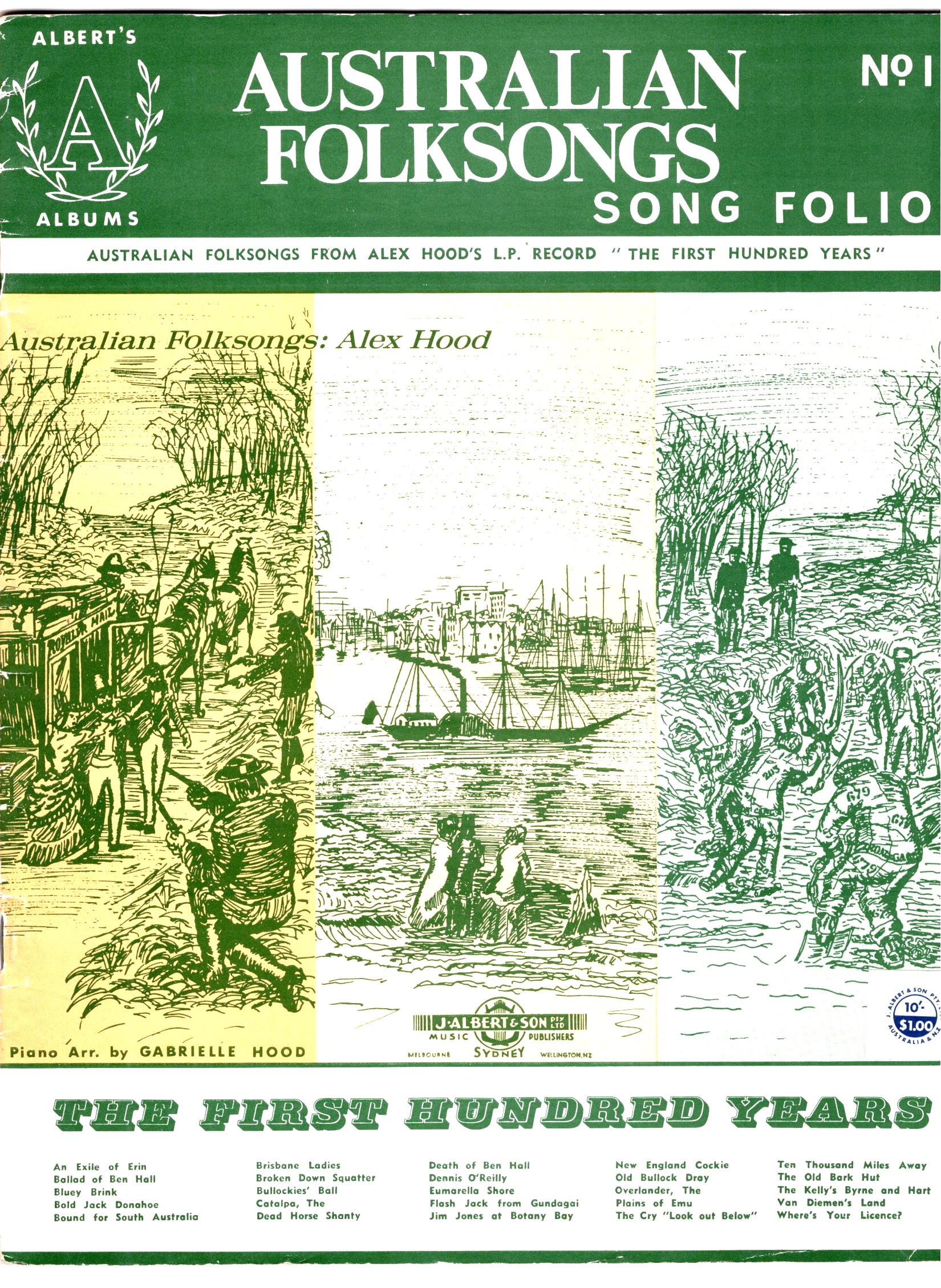 Australian Folksongs Song Folio : The First Hundred Years