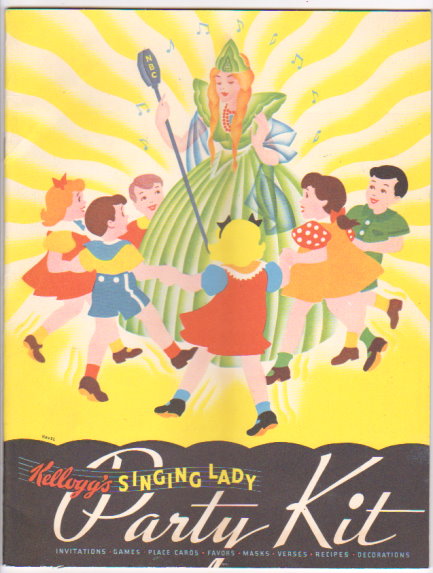Image for Kellogg's Singing Lady Party Kit :  Invitation, Games, Place Cards, Favors, Masks, Verses, Recipes, Decorations
