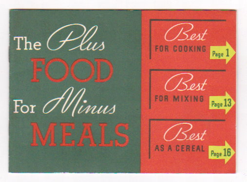 Image for Plus Food for Minus Meals, the :  Kellogg's All-Bran