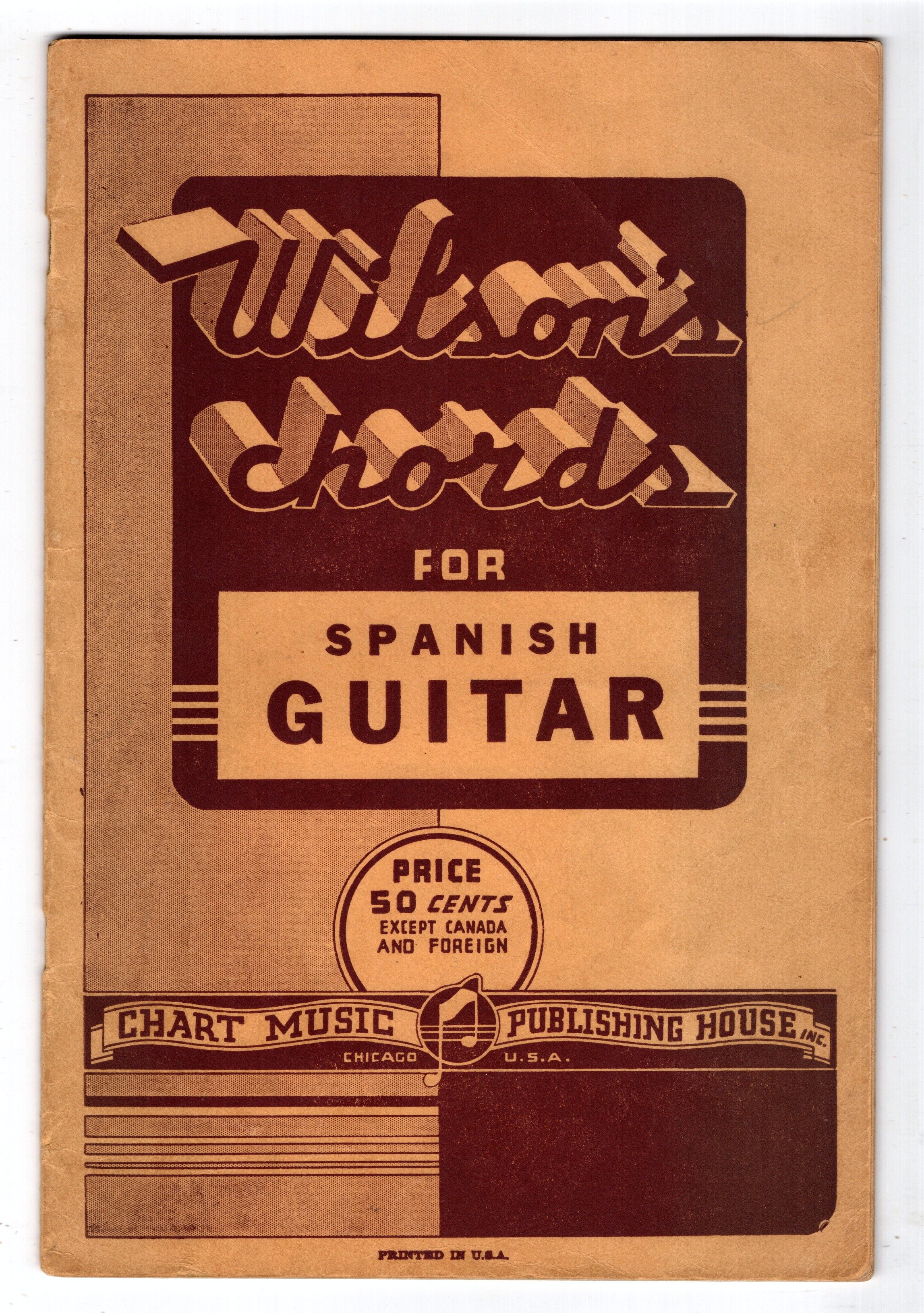 Wilson's Chords for Spanish Guitar