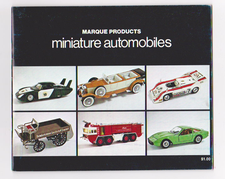 Image for Marque Products Miniature Automobiles