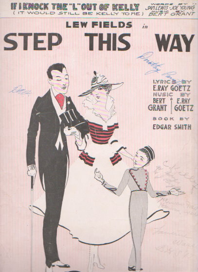 Image for If I Knock the L out of Kelly, it Would Still be Kelly to Me :  Sheet Music, 1916