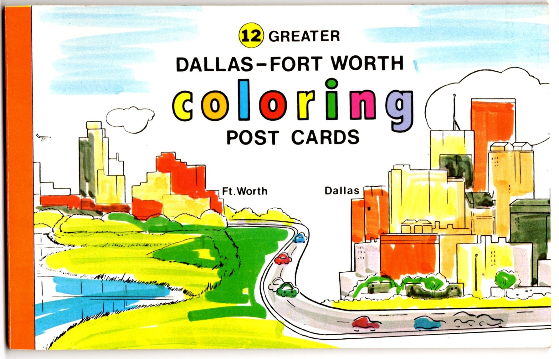 Image for Dallas Fort Worth Coloring Post Cards