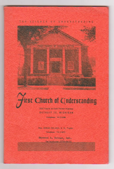 Image for First Church of Understanding :  Detroit, Michigan