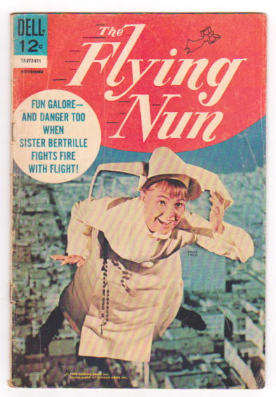 Image for Flying Nun Comic Book, Number 4, November 1968 :  Fun Galore and Danger Too when Sister Bertrille Fights Fire with Flight !