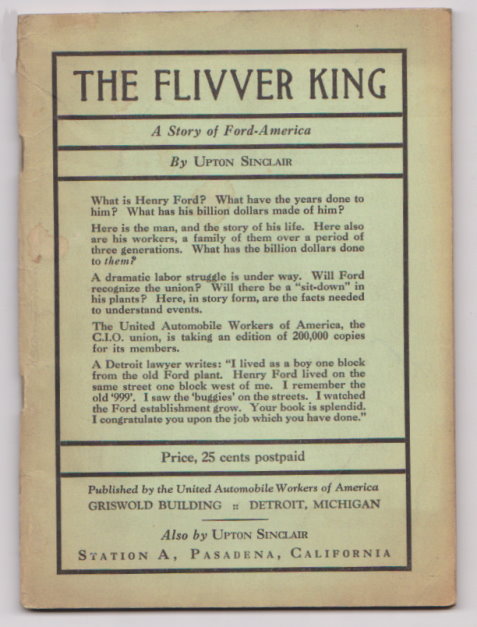 Flivver King, the : A Story of Ford-America
