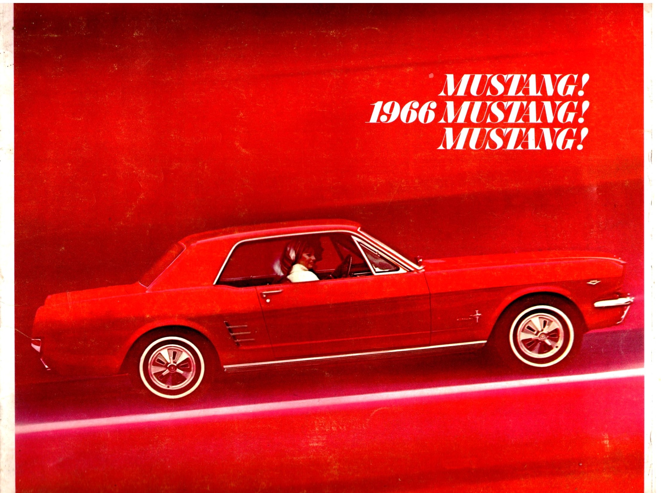 1966 Mustang ! Mustang ! Mustang ! : America's Favorite Fun Car, Original Promotional Brochure, Ford Motor Company