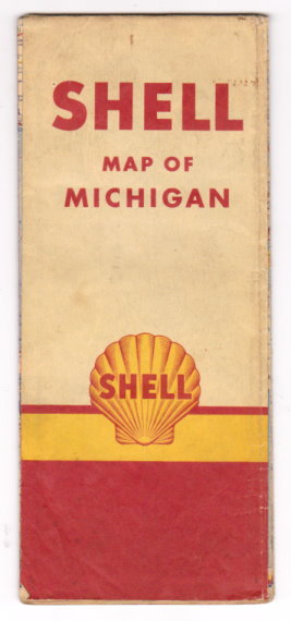 Image for Michigan Road Map :  Shell Highway Map of Michigan, 1936