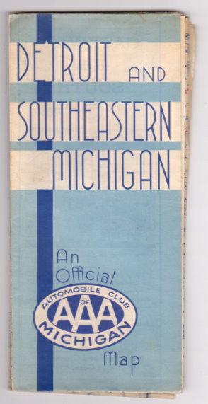 Image for Detroit and Southeastern Michigan : An Official Map of the Automobile Club of Michigan, 1938