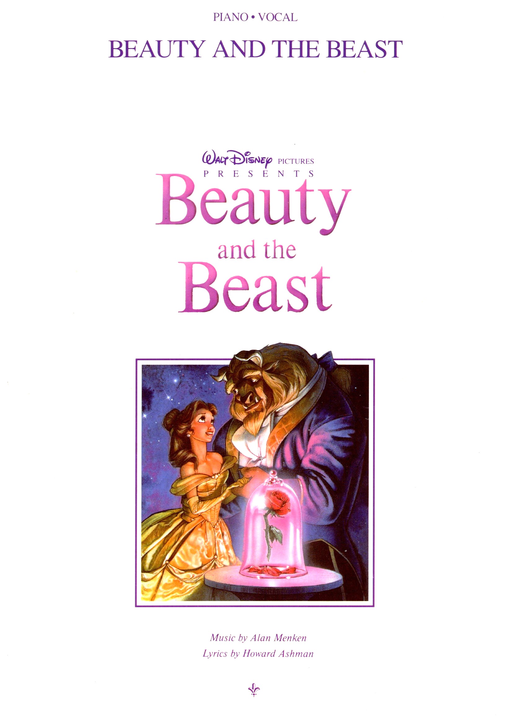 Beauty and the Beast : Piano, Vocal, Guitar
