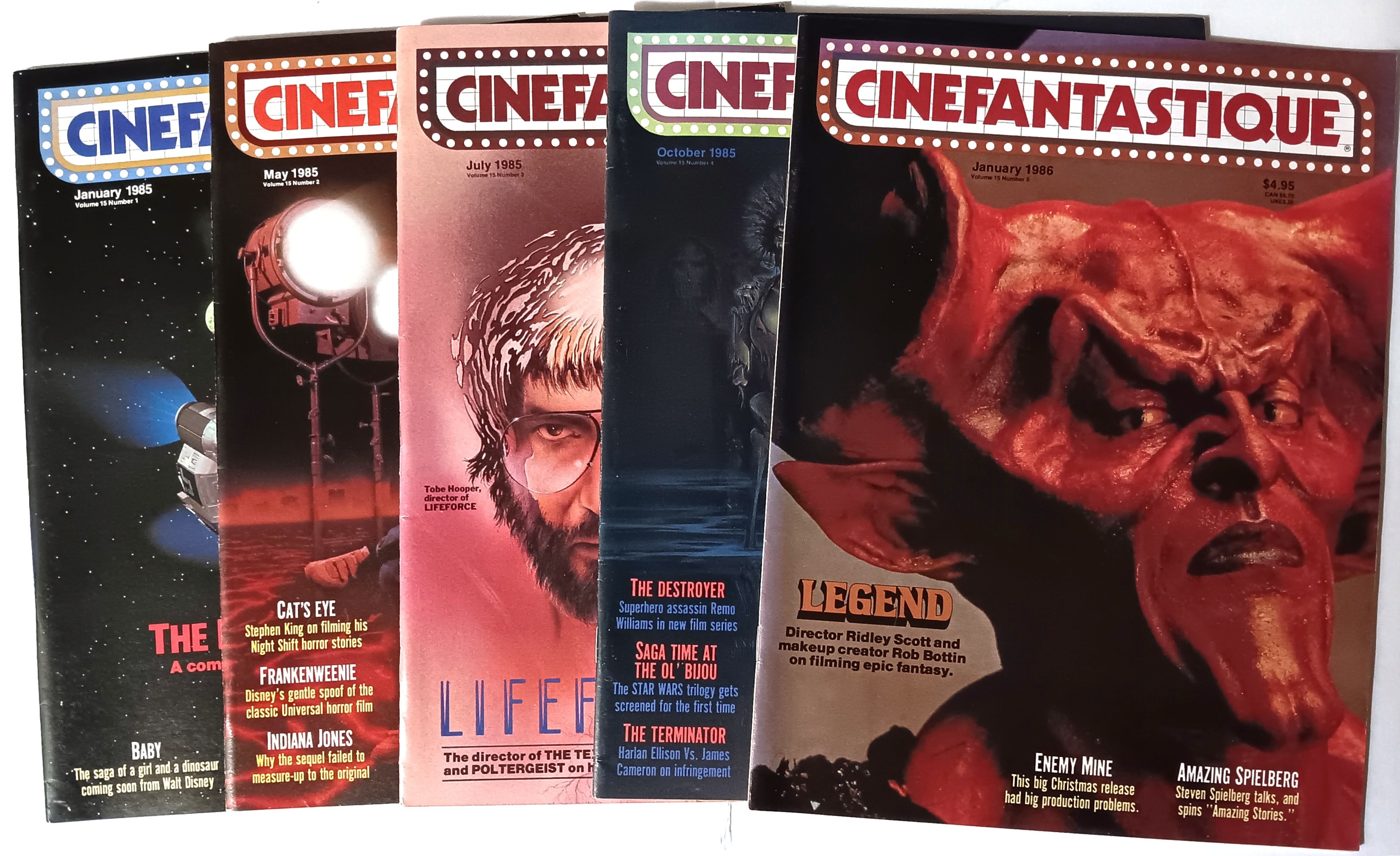 Cinefantastique Magazine Volume 15 : Numbers 1-5, 1985