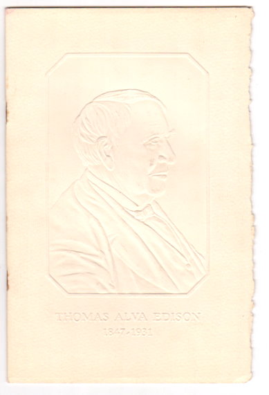 Image for Highlights in the Life of Thomas A. Edison :  1847-1931