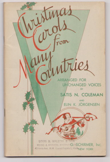 Image for Christmas Carols from Many Countries :  Arranged for Unchanged Voices