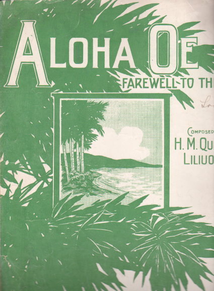Image for Aloha Oe, Farewell to Thee : Sheet Music, 1913