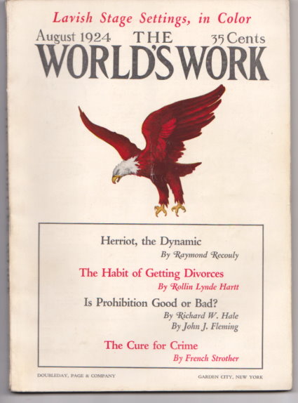 Image for World's Work, The, Volume 68, Number 4, August 1924 : Liberty and Liquor, is Prohibition Good or Bad ?