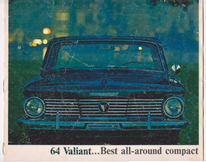 Image for 64 Valiant :  1964 Chrysler Plymouth Valiant, Best All-Around Compact, Sales Brochure
