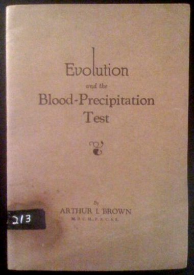 Image for Evolution and the Blood Precipitation Test