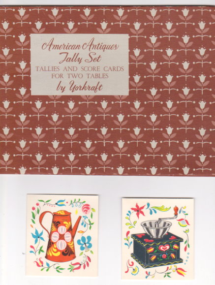 Image for American Antiques Tally Set :  Tallies and Score Cards for Two Tables