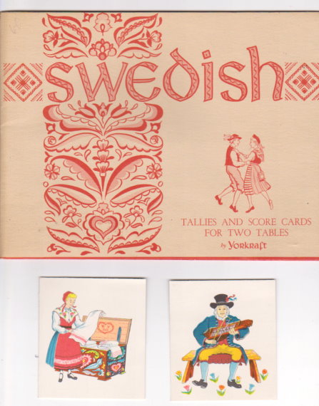 Image for Swedish Tally Set :  Tallies and Score Cards for Two Tables