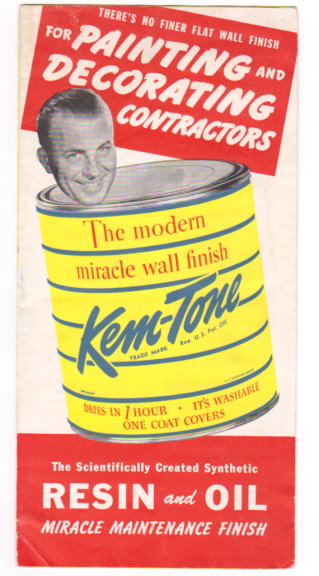 Image for Kem-Tone, the Modern Miracle Wall Finish :  Scientifically Created Synthetic Resin and Oil Miracle Maintenance Finish