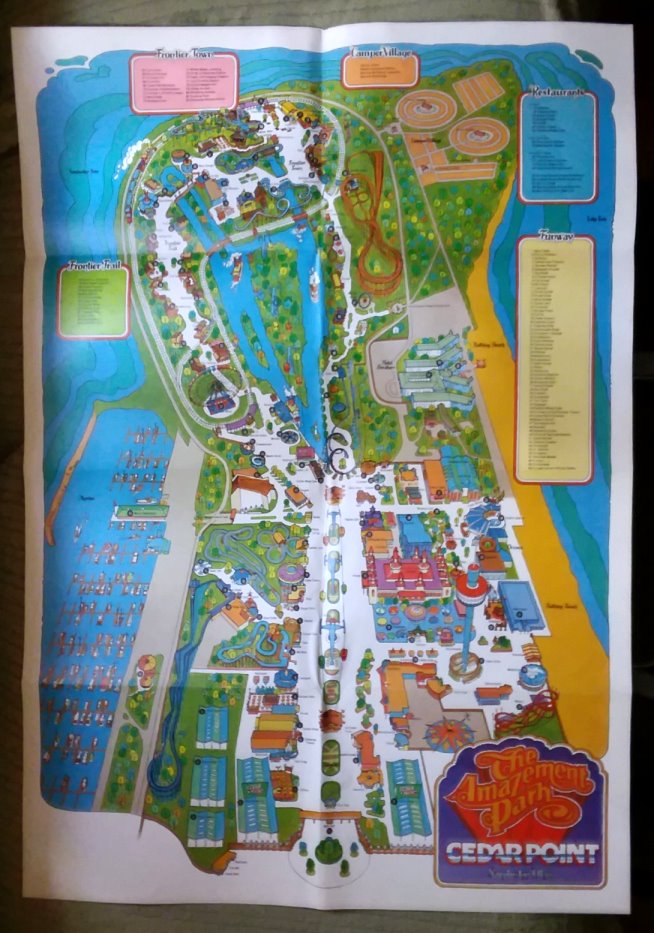 Image for Cedar Point, the Amazement Park : Map 1982