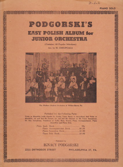 Image for Podgorski's Easy Polish Album for Junior Orchestra : Piano Solo