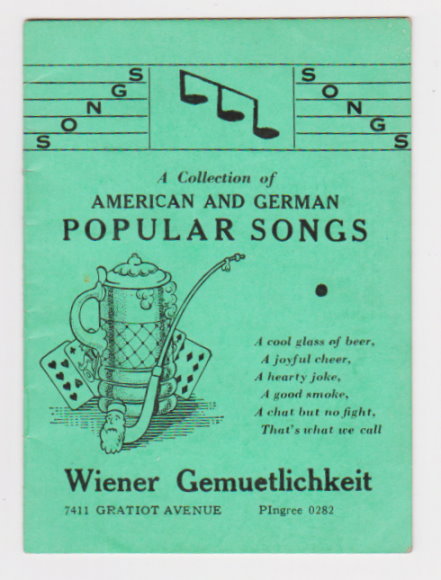 Image for Collection of American and German Popular Songs, a :  Wiener Gemuetlichkeit
