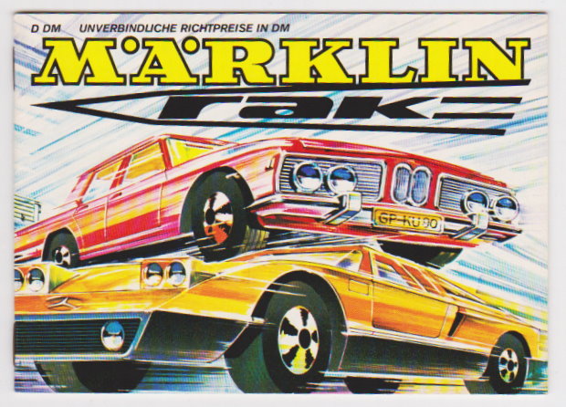 Image for Marklin RAK 1971 :  Maerklin, Unverbindliche Richtpreise in DM