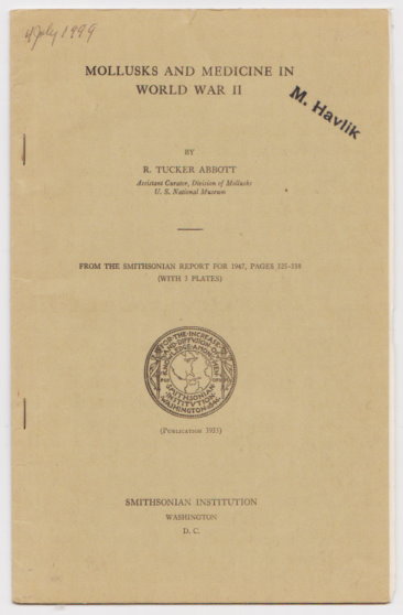 Image for Mollusks and Medicine in World War 2 : An Original Article from the Report of the Smithsonian Institution, 1947