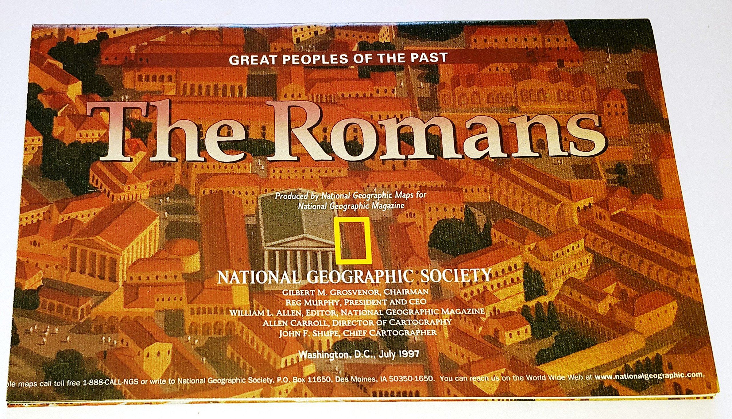 Image for Great Peoples of the Past :  The Romans, National Geographic Map, 1997