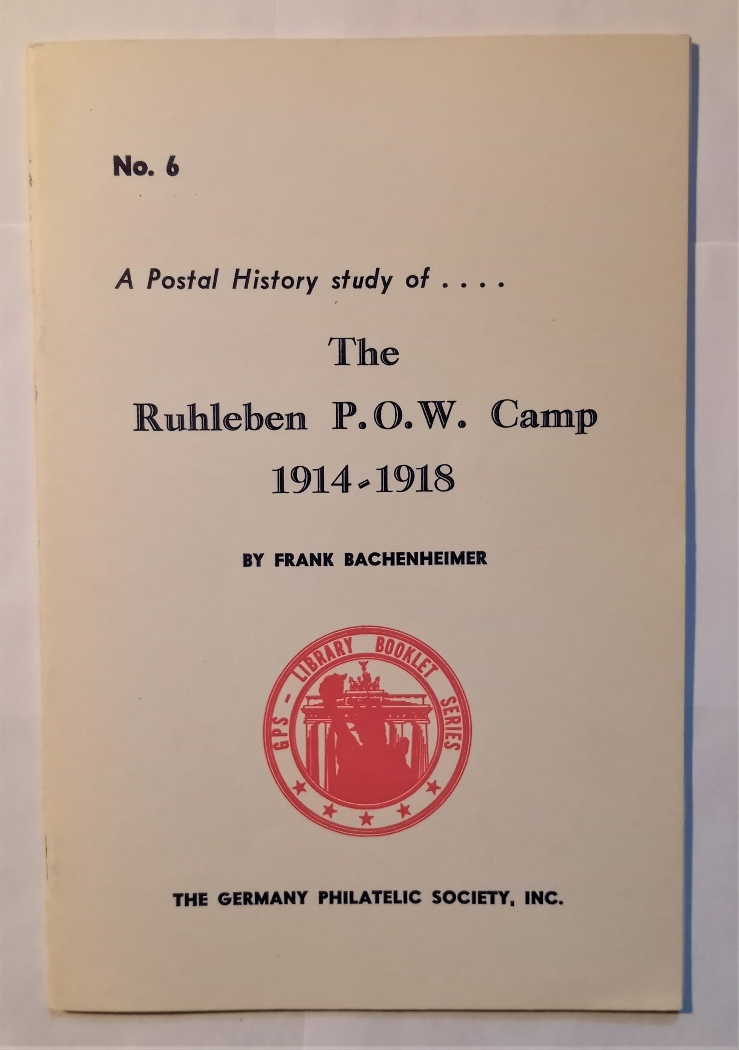 Image for Postal History Study of the Ruhleben POW Camp, a : 1914-1918