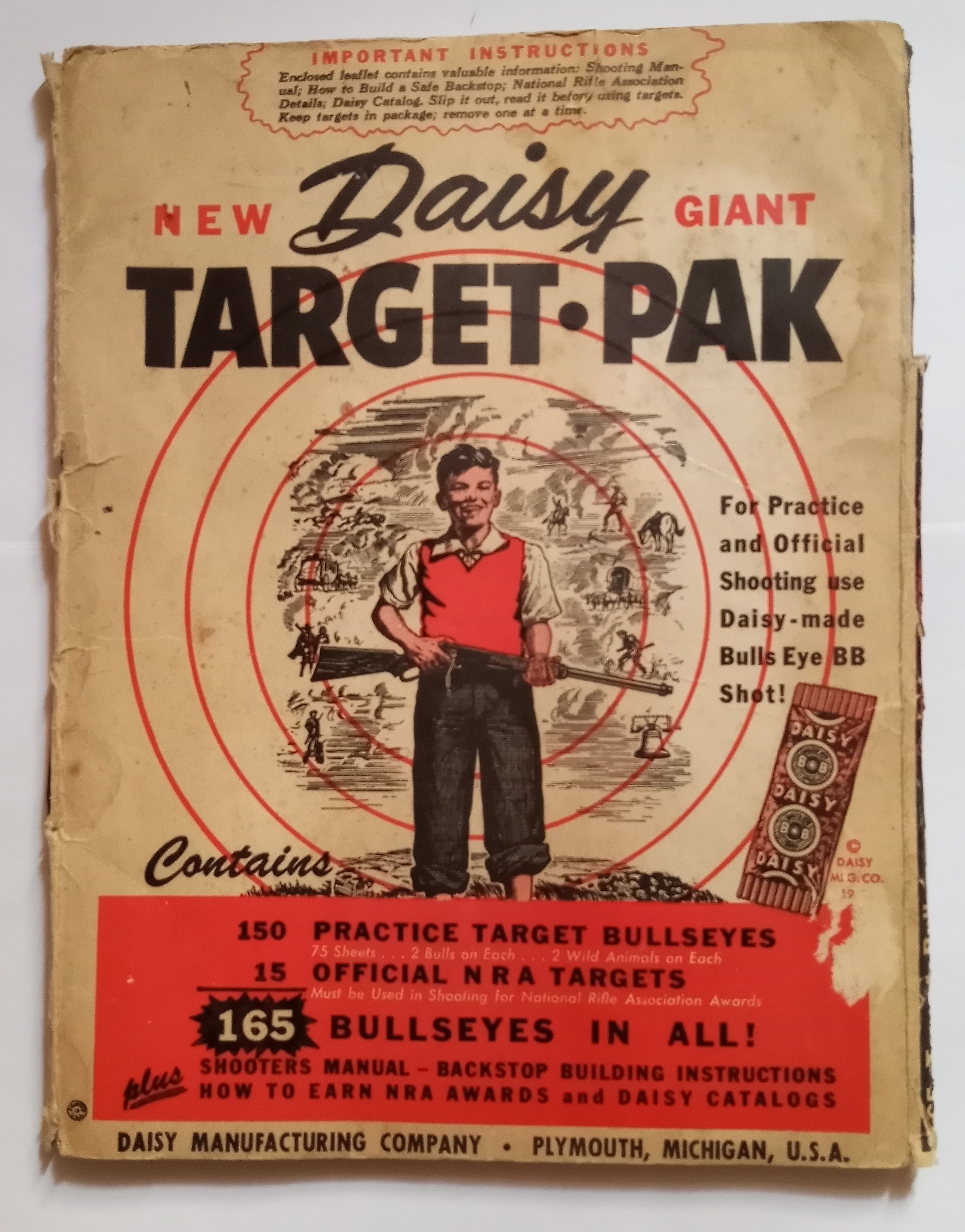 Image for New Giant Daisy Target Pack :  Daisy Target Pak for Practice and Official Shooting