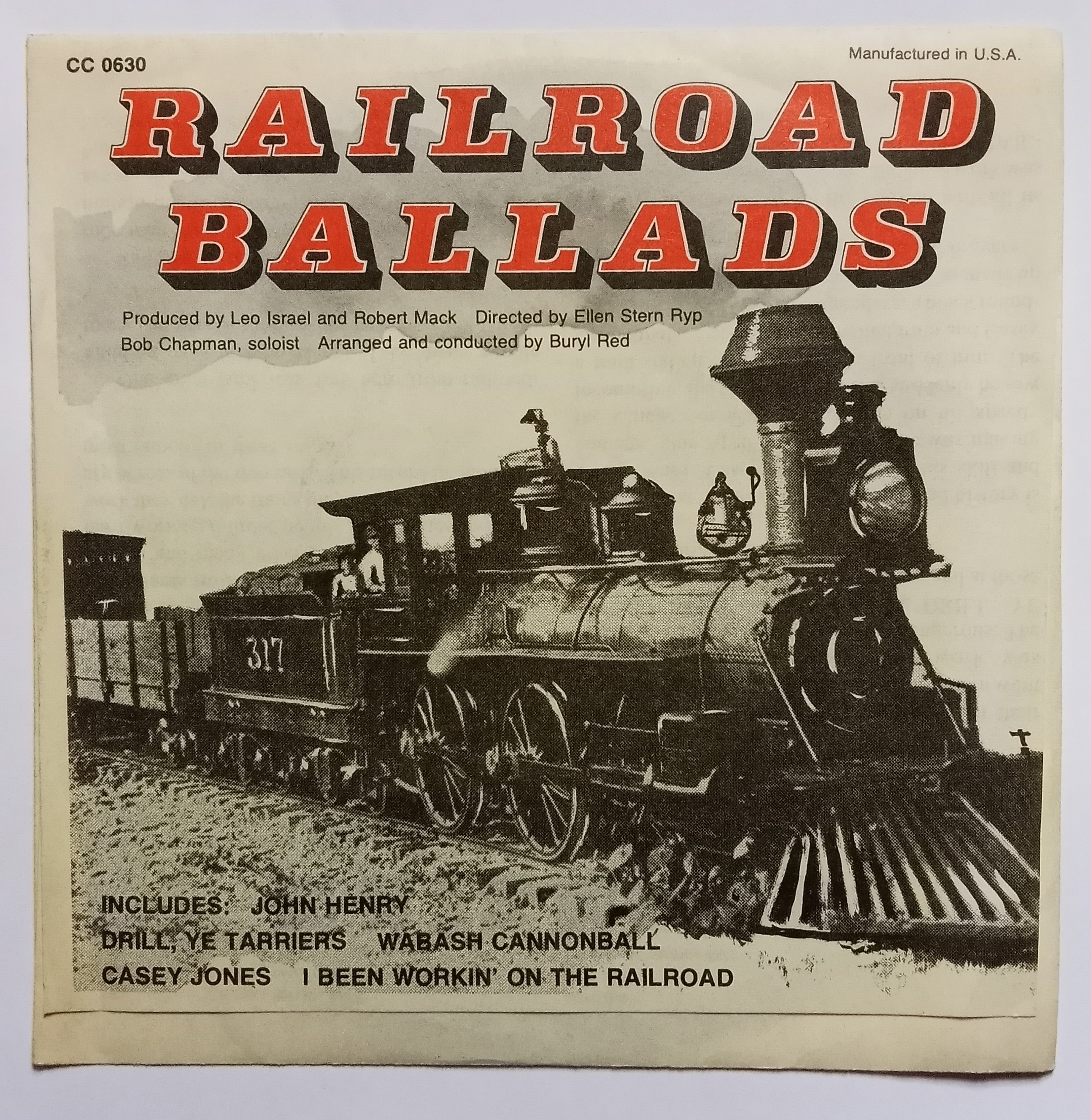 Image for Railroad Ballads :  33 1/3 RPM Record