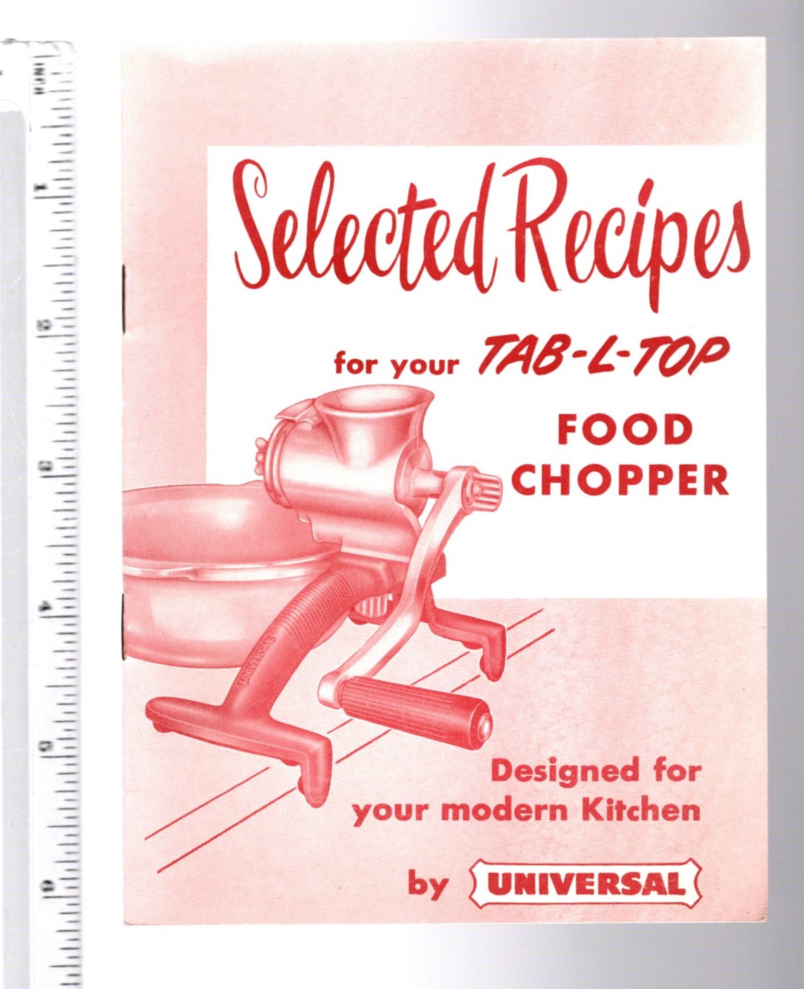 Image for Selected Recipes for Your Tab-L-Top Food Chopper :  Designed for Your Modern Kitchen by Universal