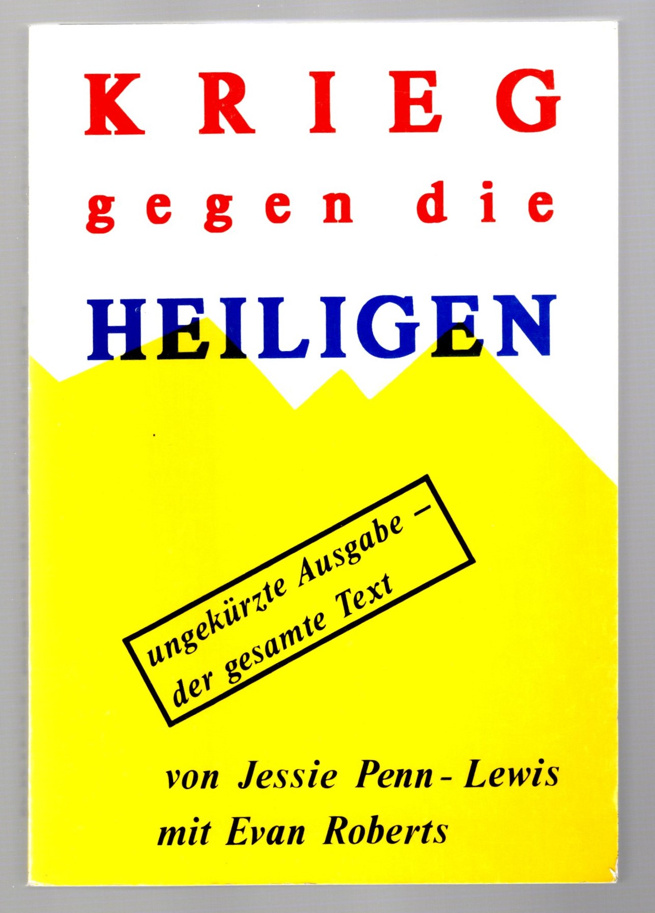 Image for Krieg Gegen die Heiligen, Ungekurzte Ausgabe :  War on the Saints, Unabridged Edition