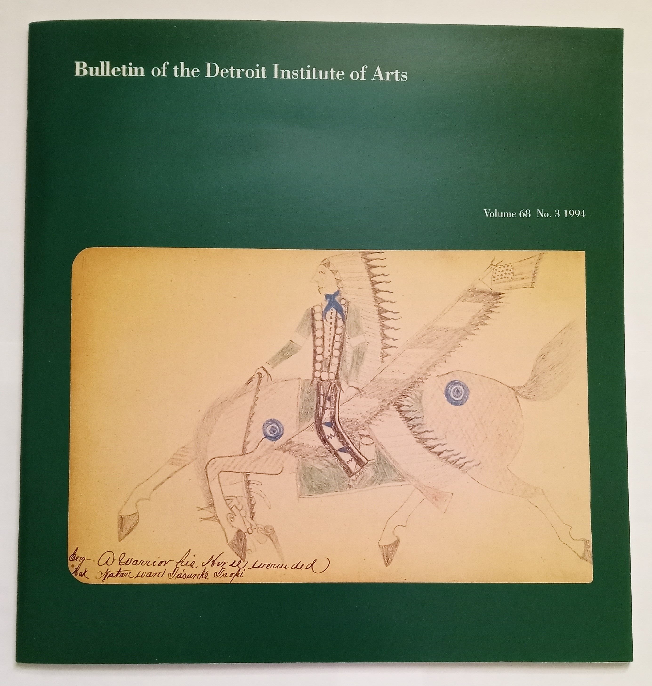 Image for Bulletin of the Detroit Institute of Arts :  Volume 68, Number 3, Indonesian Tapis Weaving, Nigerian Carvings, Apache Baskets, Lakota Sioux Ledger Book