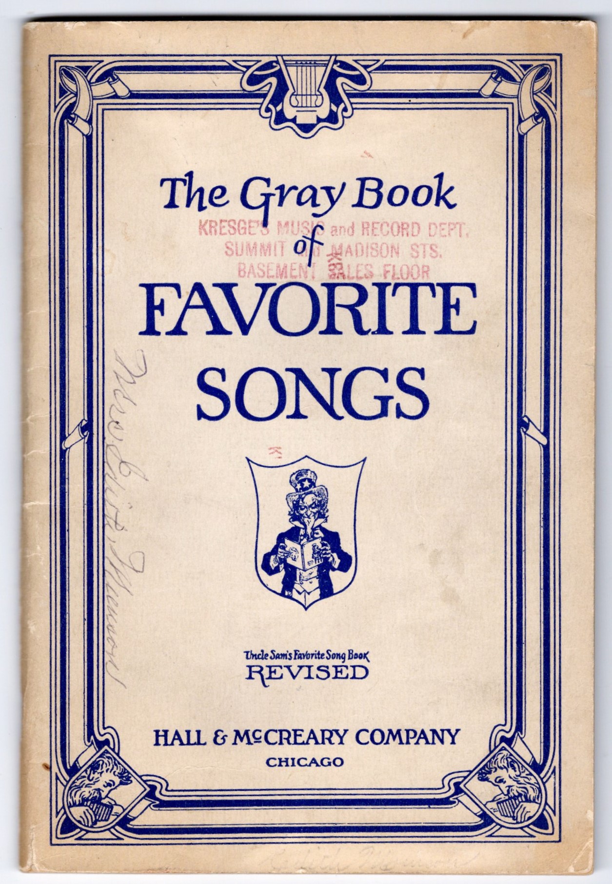 Image for Gray Book of Favorite Songs, the :  Uncle Sam's Favorite Song Book, Revised