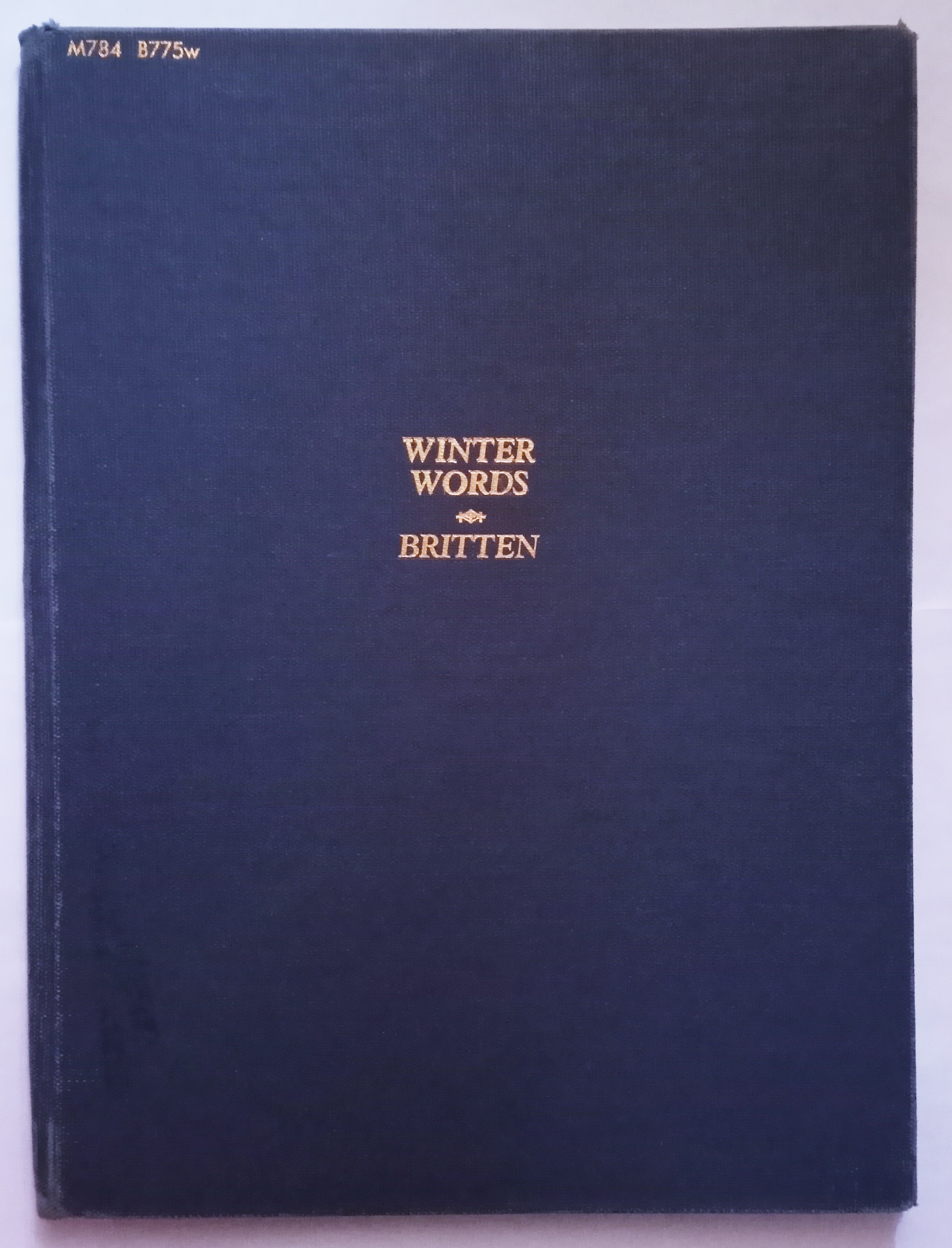 Image for Winter Words, Opus 52 :  Lyrics and Ballads of Thomas Hardy, for High Voice and Piano