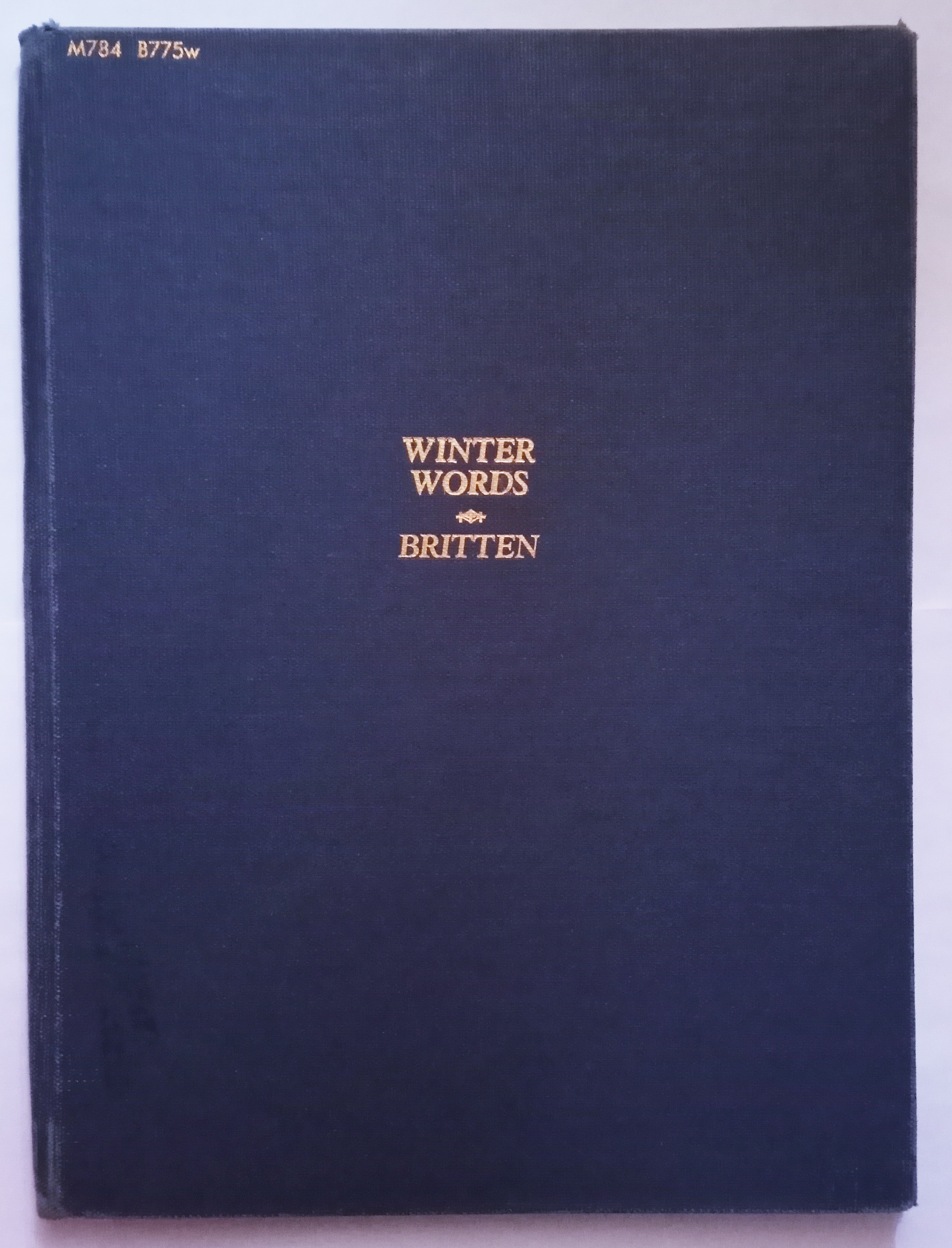 Image for Winter Words, Opus 52 :  Lyrics and Ballads of Thomas Hardy, for High Voice and Piano