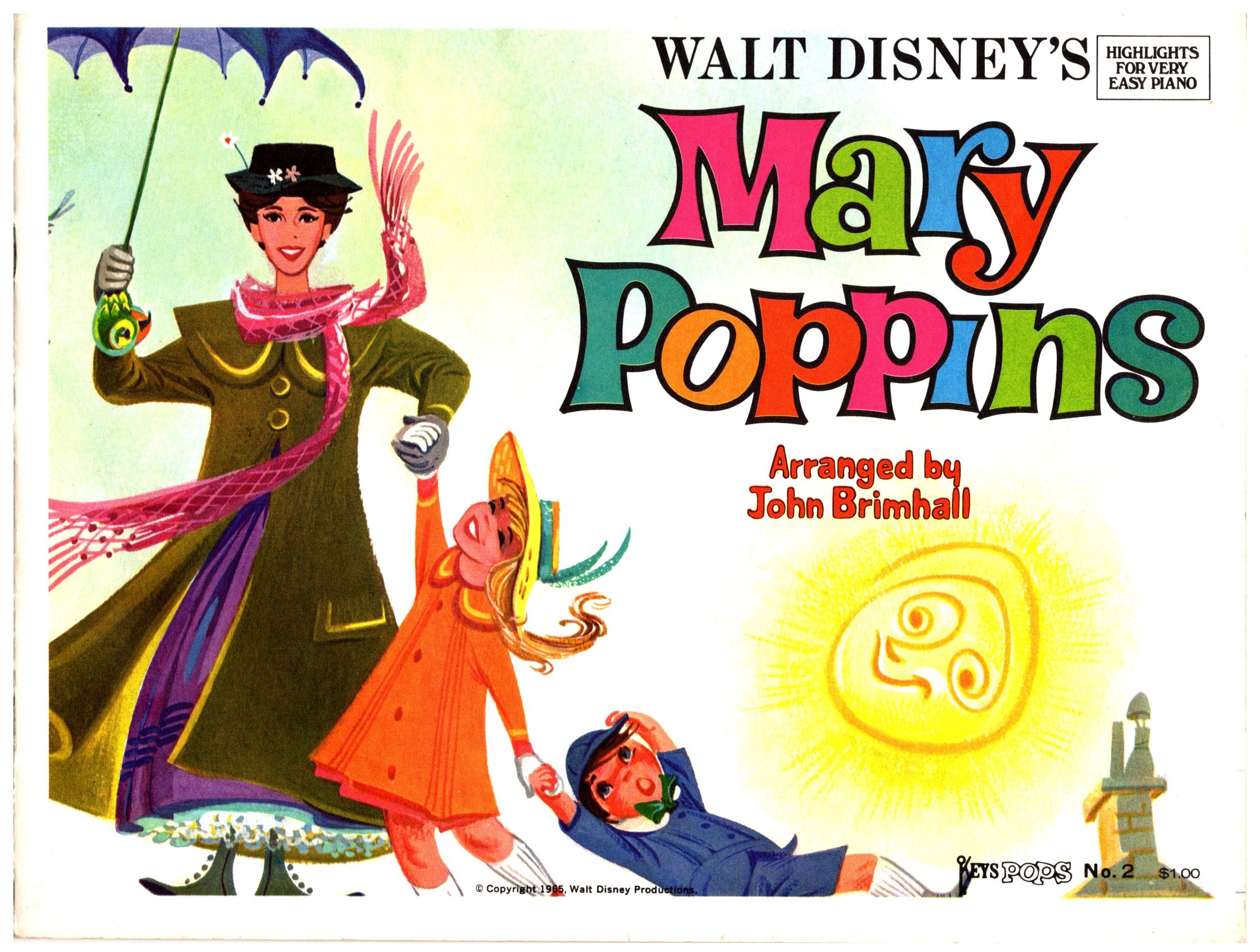 Image for Walt Disney's Mary Poppins, Highlights for Very Easy Piano :  Arranged by John Brimhall