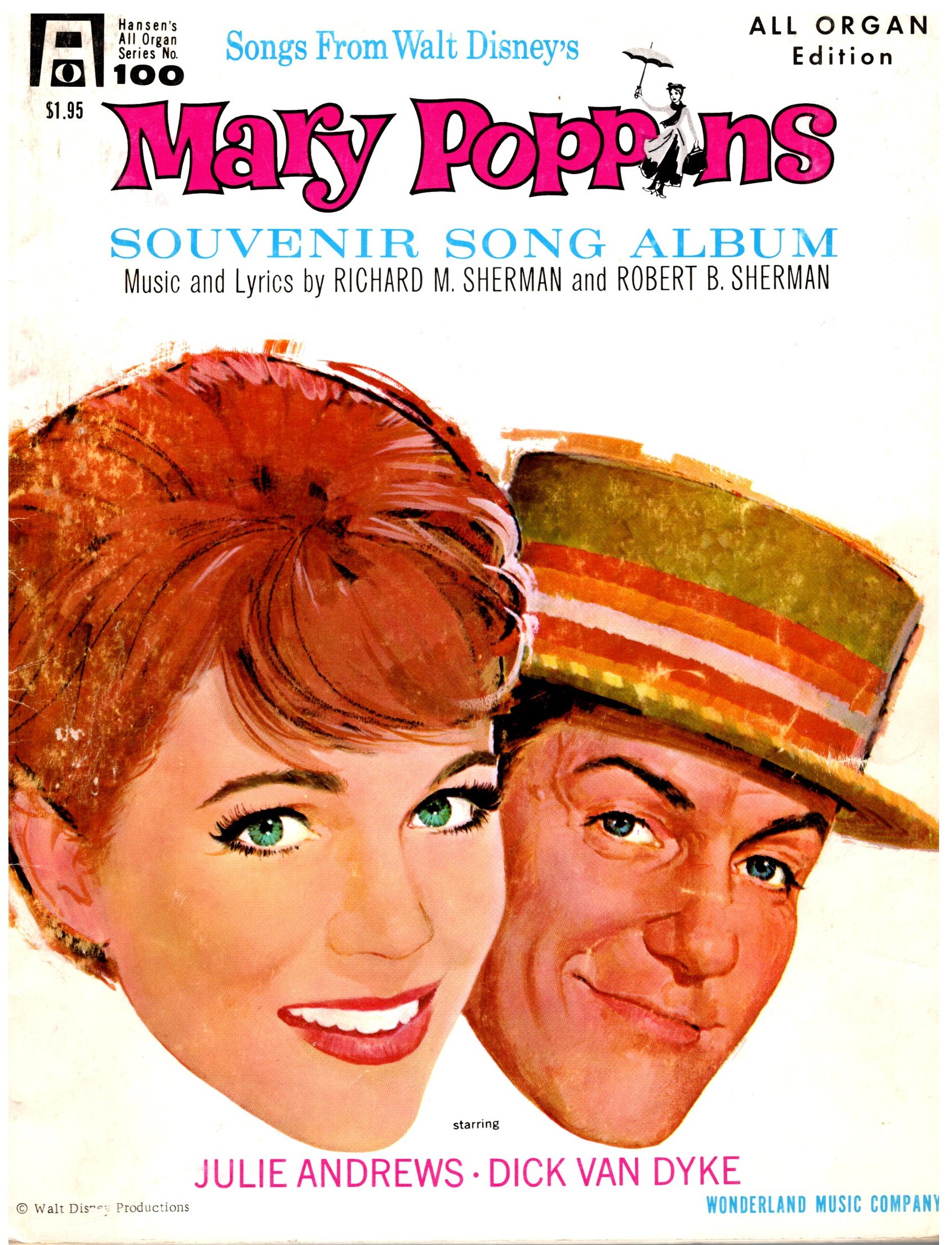 Songs from Walt Disney's Mary Poppins, Souvenir Song Album Hansen's
