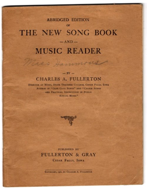 Image for Abridged Edition of the New Song Book and Music Reader