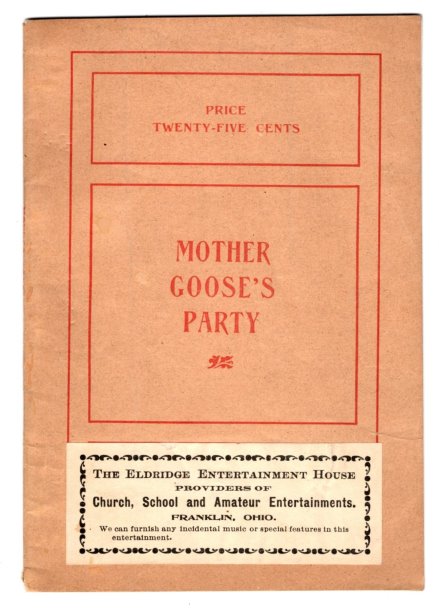 Image for Mother Goose's Party : An Entertainment for Children