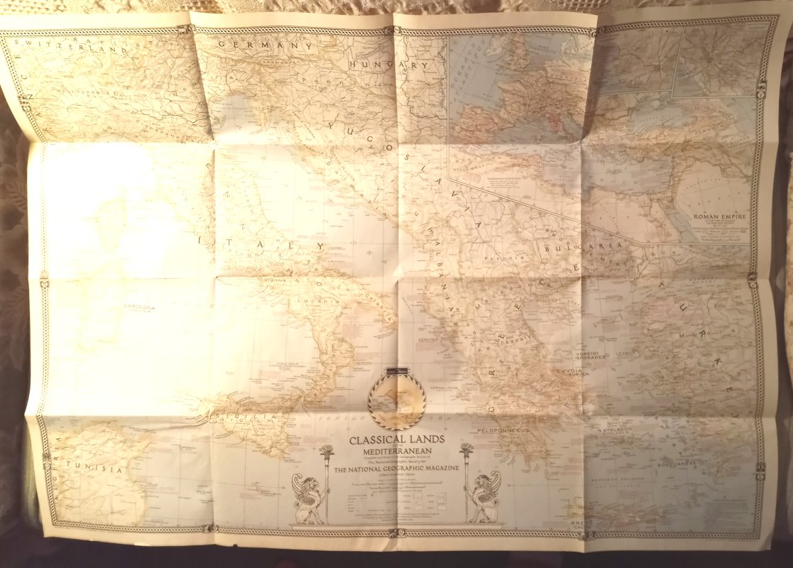 Image for Classical Lands of the Mediterranean :  National Geographic Map, March 1940