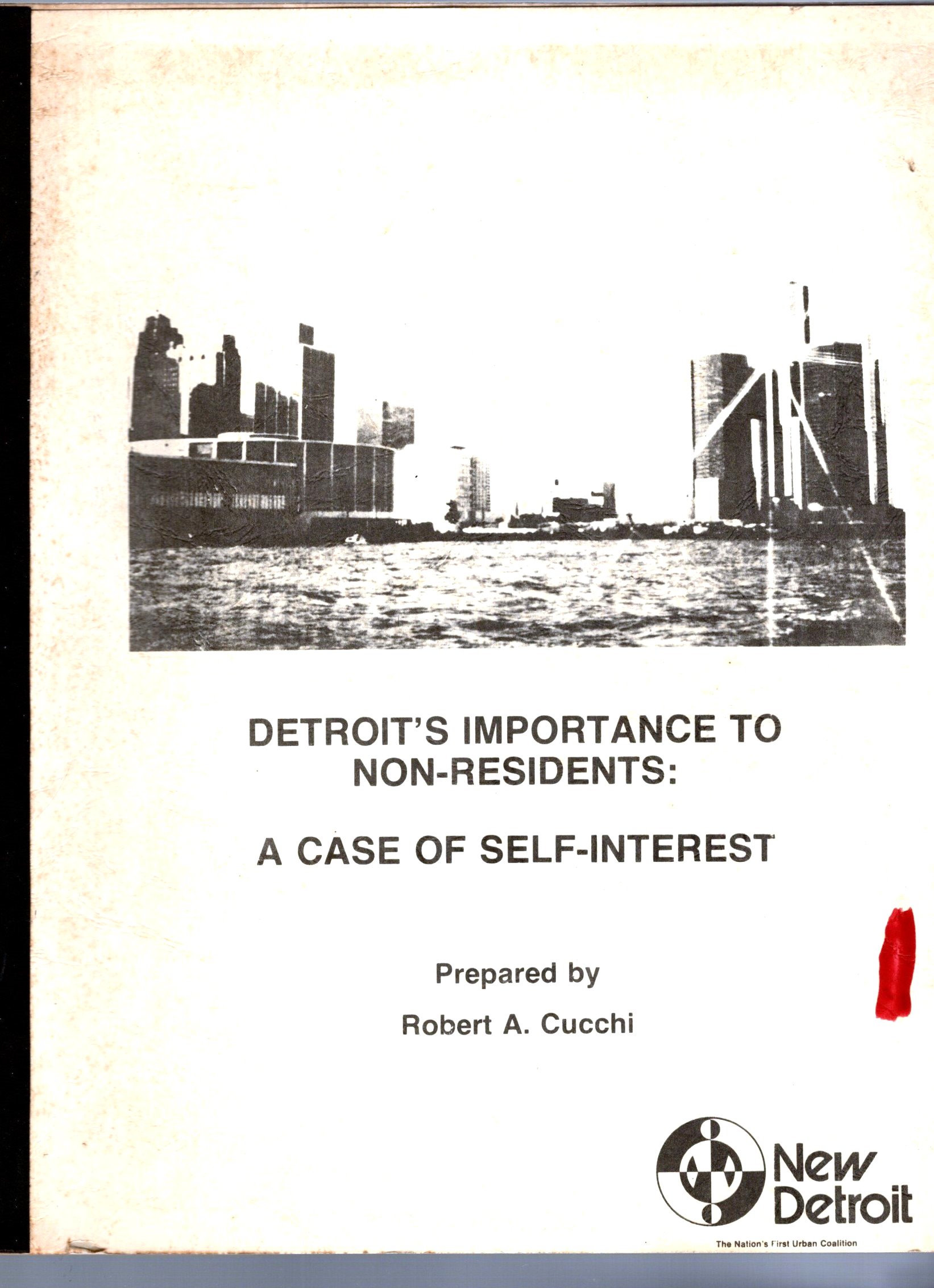 Image for Detroit's Importance to Non-Residents :  A Case of Self Interest