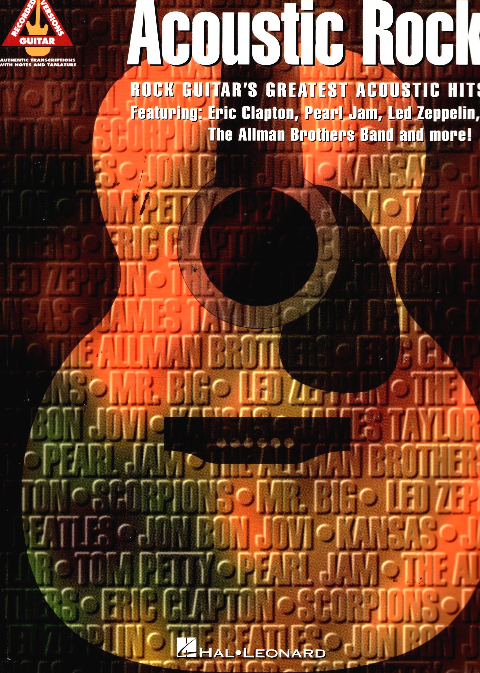 Image for Acoustic Rock, Rock Guitar's Greatest Acoustic Hits :  Authentic Transcriptions with Notes and Tablature