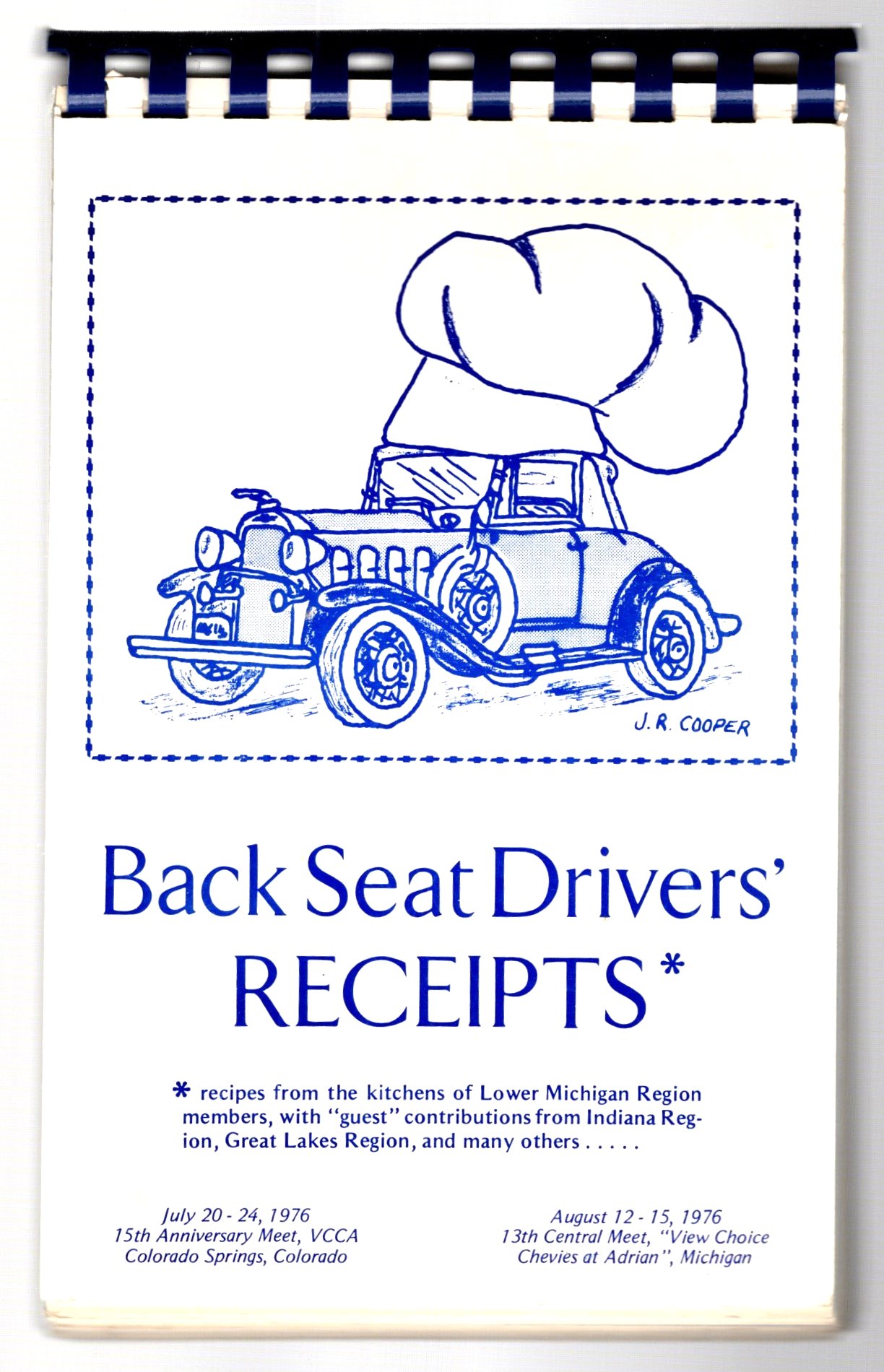 Image for Back Seat Drivers Receipts :  Recipes from the Kitchens of Lower Michigan